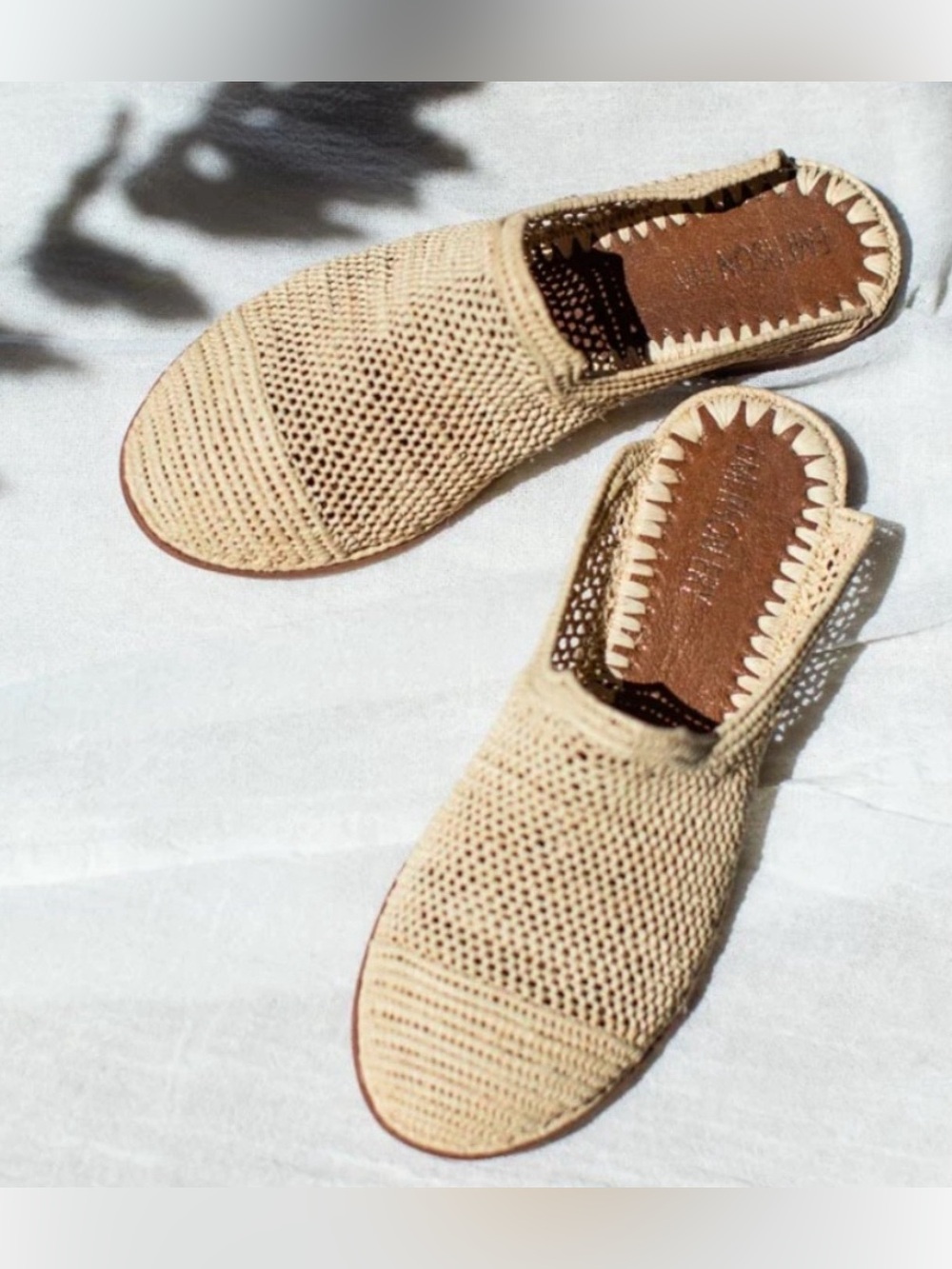 Emerson Fry Woven Slide, Natural, 8 (fits more like 7-7.5)